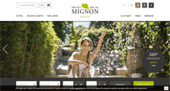Desktop Screenshot of hotelmignon.com